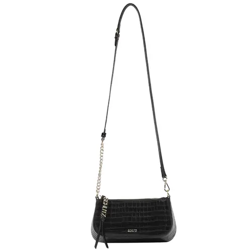 BOLSA PEQUENA CROCO TINA SCHUTZ PRETO