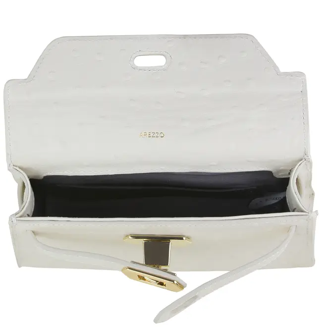 BOLSA PEQUENA SATCHEL AREZZO BRANCO