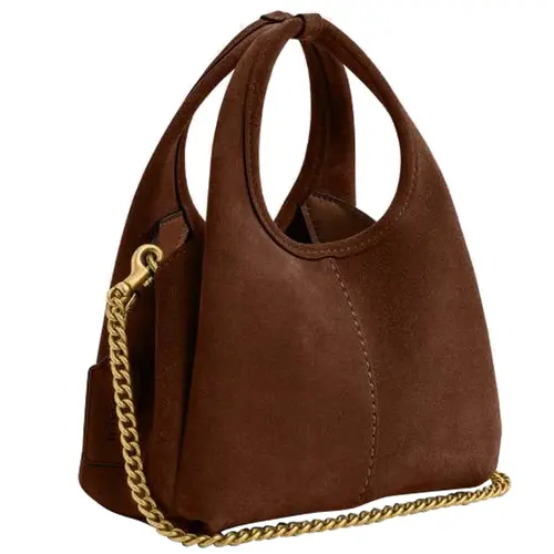BOLSA COACH NEW YORK LANA SHOULDER 19 MARROM
