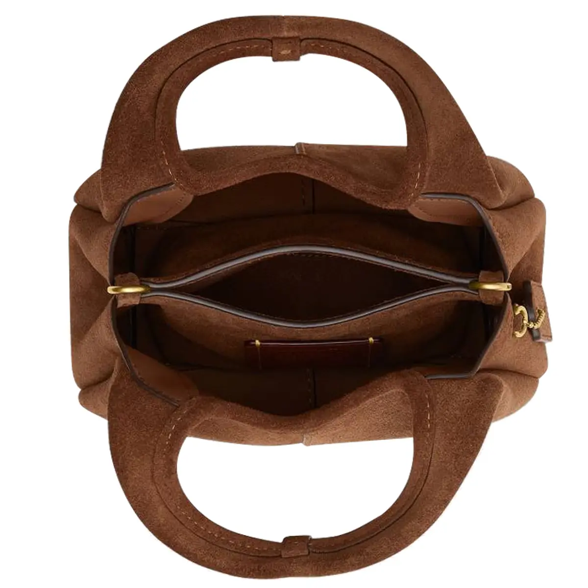 BOLSA COACH NEW YORK LANA SHOULDER 19 MARROM